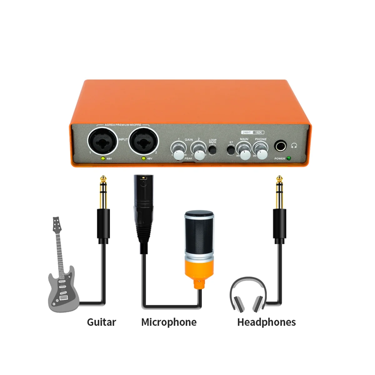 Profesionálny Mikrofón Audio Rozhranie Nahrávanie Zvukovej Karty Elektrická Gitara Mixér Profesionálne Mixing Console