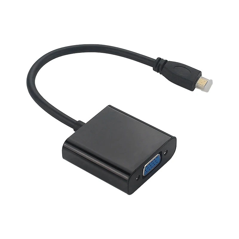Micro-HDMI / VGA Kábel 1080P Video Konvertor Audio Jack, USB Napájací Kábel pre Xbox Fotoaparát Raspberry Pi 4