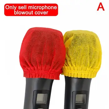 2 ks Disposable Non-tkané Mikrofón Kryty - Anti-sprej Na KTV Home School Party U/O-tvarované Dizajn Mikrofónu Príslušenstvo