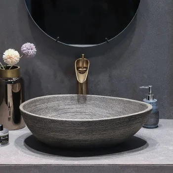 Keramické Kúpeľňa Umývadlo Umývadlo Splash Dôkaz, Umývadlo Jediné Umenie Umývadlo Domácnosti, Wc, Umývadlo Kúpeľni, Umývadlo