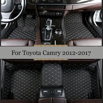 Pre Toyota Camry XV50 2017 2016 2015 2014 2013 2012 Auta Podlahové Rohože Príslušenstvo Kožené Koberce Auto Interior Styling Chrániť