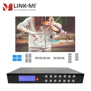 ODKAZ-MI 4K60Hz HDMI 4X4 Bezšvíkové Maticový Prepínač podporuje Video Wall/Multi-Viewer Č prepínanie omeškania s Analógovým na extrakciu zvuku