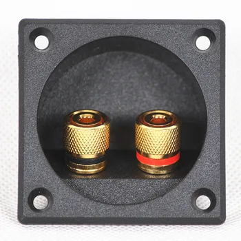 10pcs/veľa Audio Reproduktorová Skrinka Zlato stĺpika svorkovnica konektor rada 57mm x 57mm Nové