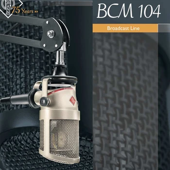 BCM104 profesionálne vysielania mikrofón, rozhlasové kondenzátora mikrofón, ktorý sa používa pre live broadcast hosť