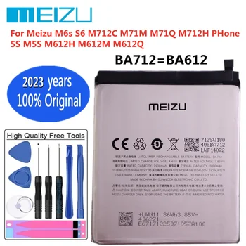 2023 rokov 3000mAh Originálne Batérie Pre Meizu M6s S6 M712C M71M M71Q M712H Telefón BA712 5S M5S M612H M612M M612Q BA612 Telefón