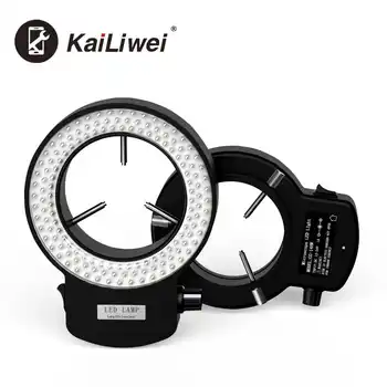 KaiLiwei Nastaviteľné 144 LED Prsteň Svetla S Adaptérom Pre Priemysel Stereo Mikroskopom Iluminátor Prenosné Jasné svetlo