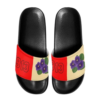 Anti-slip Dámske Papuče African American Sorority Vzor Vintage Mäkké Jediným Sandále Kvalitné Unisex Pláži Papuče Byty
