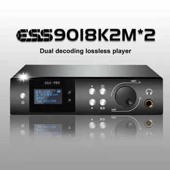 D50PRO Bluetooth 4.2 Dual ES9018 Dekódovať Digitálne AUDIO DAC Headphone Amp Koaxiálny Vlákniny U Diskov Lossless MP3 Prehrávač