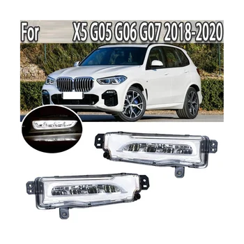Auto Predné Hmlové Svetlo Lampy LED Denných prevádzkových Svetlo na X5 X6 X7 G05 G06 G07 2018-2020 63177406365