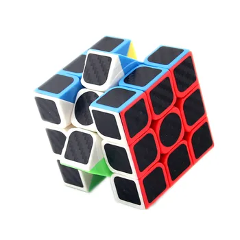 Karbónová Nálepka 3x3x3 Rýchlosť Magic Cube 3*3*3 Magické Kocky 3x3 Profesionálne Mozgu Teaser Puzzle, Hračky Pre Deti Darček