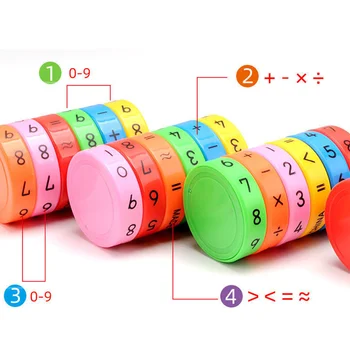 Deti Matematika Čísla Magické Kocky Hračka Montessori Puzzle Hry Sa Deti Učia Vzdelávacie Matematika Magnetický Blok Výpočet Hra