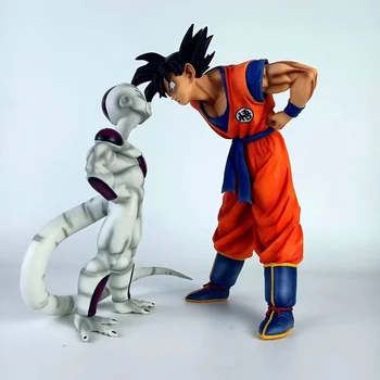 Dragon Ball Obrázok Gk Frieza Hľadia na seba Goku Pvc Model Bábiky Ozdoby Anime Obrázok Zbierku Hračiek Pre Deti Darček