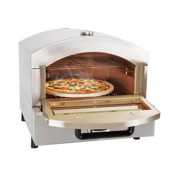 1800W Prenosné Pizza Pec na Ploche Electric Pizza Stroj Vonkajšie Pizza Rúra z Nerezovej Ocele Pizza Pec