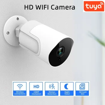 Tuya Smart WiFi Kamera HD1080P obojsmernú Hlasovú Intercom Detekcia Pohybu Vonkajšie Videokamera Nočné Videnie Domov Dohľadu Monitor