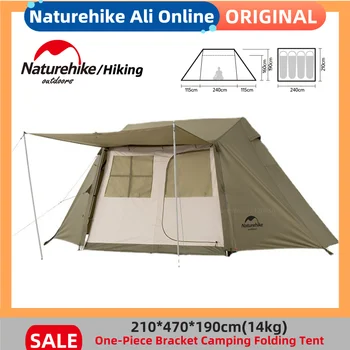 Naturehike Jeden Kus Držiaku, Camping Stan Rýchlo Postaviť Rainproof Ridge Stan Prenosné Outdoor Camping Rodinný Stan 3-4