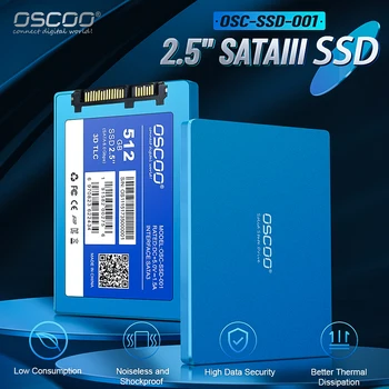 OSCOO SSD HDD 2.5 Pevný Disk SSD disku 1 TB 2T 512 gb diskom 128 gb kapacitou 256 GB Disk SATA3 Interný Pevný Disk pre Prenosné počítače
