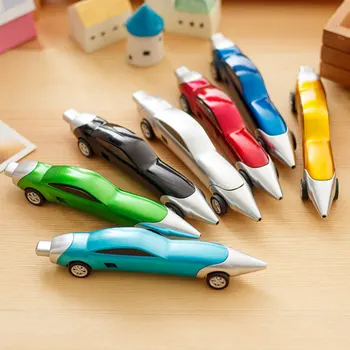 21 auto tvar hračky pero podpis cartoon guľôčkové pero 1.0 mm, na báze ropy, modrá náplň plastové, písacie potreby školského úradu,