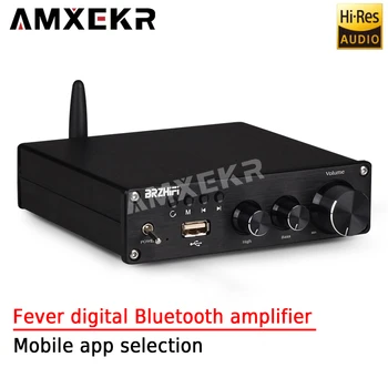 AMXEKR Horúčka Digitálne Bluetooth Zosilňovač USB Flash Disk Prehrávania Audio High Bass Nastavenie Mobilné Aplikácie