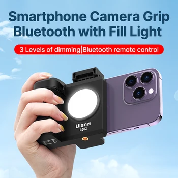 VIJIM Ulanzi CG02 Kamerou Smartphone Grip Bluetooth s Vyplniť Svetla CRI 95+ 15M Diaľkové Zoom
