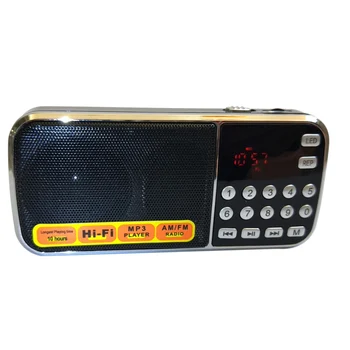 L-088AM Dual Band Nabíjateľná Prenosný Mini Vreckový Digitálny Auto Scan (automatické vyhľadávanie AM, FM Rádio Prijímač, s Hudby vo formáte MP3 Audio Prehrávač Reproduktor