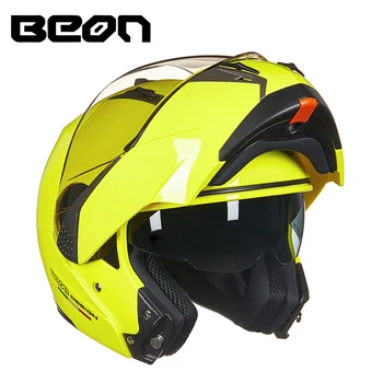 BEON-b700 Pôvodné Ženy Muži Plnú Tvár Motocyklové Prilby Dvojité Objektív Modulárny Flip Prilba Cascos Para Moto Capacete Bicykli Teplý Klobúk