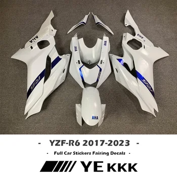 Pre YAMAHA YZF-R6 YZF-R6M YZF-R6S 2023 Nové Full Auto Nálepky Odtlačkový Vlastné Line Verzia Nové R6 2017-2023 17-23