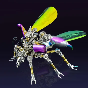 3D Puzzle Firefly Model Auta DIY Kovové Montáž Mechanického lnsect Zvieratá Wasp Hračka Pre Deti, Dospelých Darček Domov