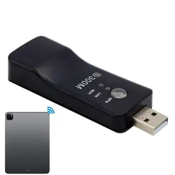 300Mbps Mini USB WiFi Adaptér WiFi Sieťová Karta, Bezdrôtový USB Adaptér Vysoká Účinnosť Adaptér Bezdrôtovej Siete Pre Desktop, Notebook