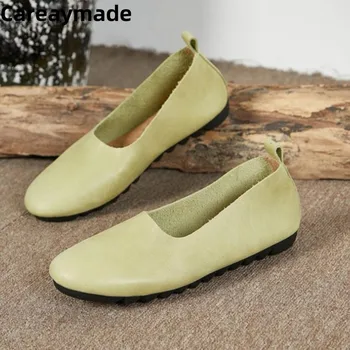 Careaymade-Originálne kožené dámske topánky Nové Žien Povodí Jednej Topánky Babička Retro Plytké Úst Tehotné Matky Topánky