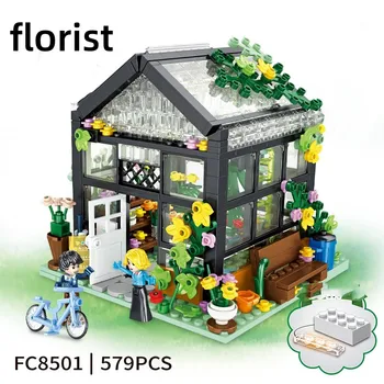 LOZ stavebným hračka 600PC stavebným fantasy kabína modelu, výhľad na ulicu montáž stavebnicových hračka detí, darček