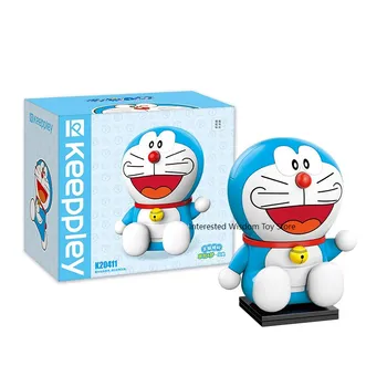 keeppley 2023 nová budova, blok hračky malé pelety zmontované Doraemon presuňte bábika obrázok deti, dospelých, chlapec a dievča, darček k narodeninám