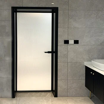 Moderné, jednoduché, sklenené dvere, hliníkové zliatiny, kúpeľňa, flush, dvere, kuchyne, jednoduché posuvné dvere, kúpeľňa, wc dvere, na mieru