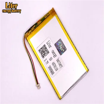 plug 1.0-3P 3,7 v 4070110 3800mah tablet pc 7 palcový MP4 MP5 Li-Polymer Li-Ion Lipo Lítiová Batéria
