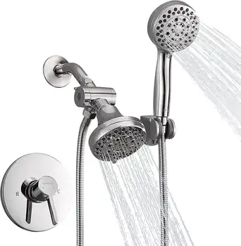 FRANSITON Sprcha Kohútik Systému s Kúpeľňou Náustok Dážď Sprchové Súpravy, Vysoký Tlak, Ručné Sprchy Hlavu 35-Funkcia Dual 2 v