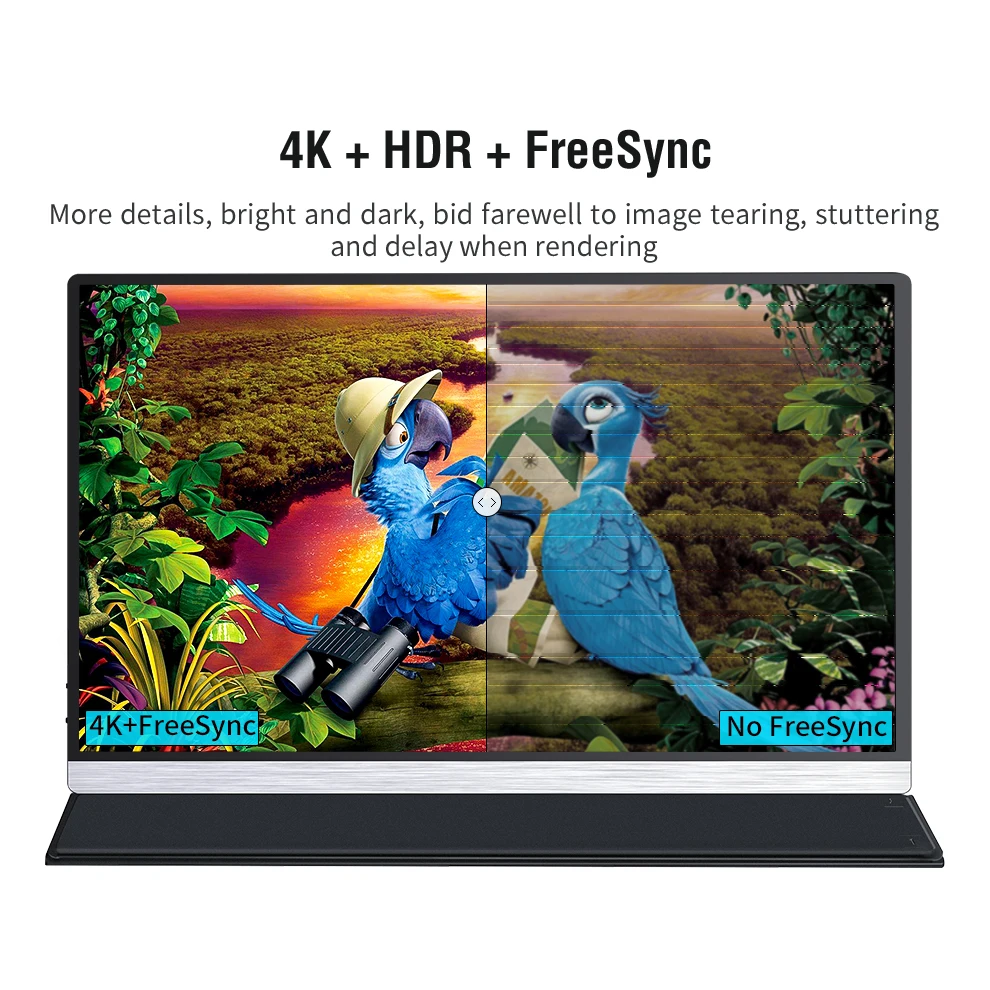 15.6 Palce 4K UHD Dotykový Displej Prenosný Monitor 100%sRGB FreeSync HDMI Typu C 3.1 Herné Moblie Displej Pre XBox PS4/5 Prepínač PC