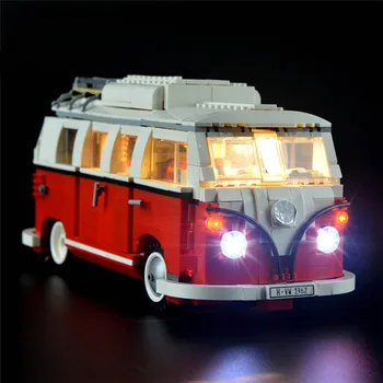 SKLADOM LED Svetla Kit pre 10220 T1 Camper Van Stavebné Bloky Nastavenie (NIE Zahŕňajú Modelu) Hračky pre Deti Darček
