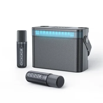 100W Bezdrôtový Prenosný Mikrofón Live K-pieseň Artefakt Karaoke Spev U-band Bluetooth KTV Reproduktor RGB Audio Subwoofer Boombox
