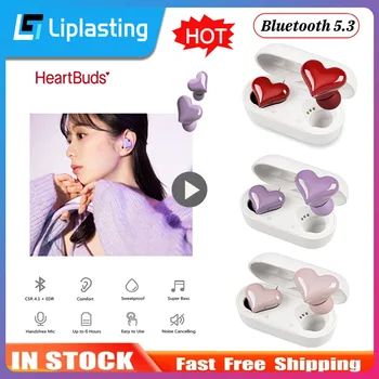 Heartshaped Bezdrôtové Slúchadlá TWS Slúchadlá Bluetooth Headset Srdce Puky Ženy Móda Ružová Herné Študent Slúchadlá Dievča, Darček