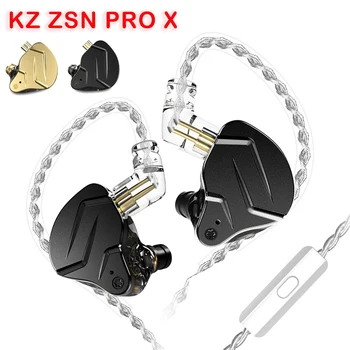 KZ ZSN PRO X HIFI Basy Slúchadlá 1BA+1DD Hybridné Technológie, Šport Headset Potlačením Hluku 3,5 mm Jack pre Športové Hry Hudba