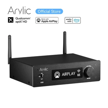 NOVÉ Arylic H50 Bezdrôtový 50Wx2 Stereo HiFi Stereo Zosilňovač ES9023P Sabre DAC QCC3040 Bluetooth 5.2 aptX HD Pracuje s Alexa