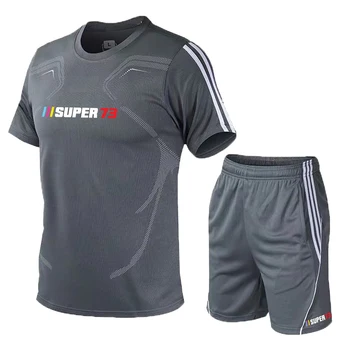 PRE SUPER 73 krátke rukávy pánske T-shirt priedušná voľné kovanie športové leto s logom