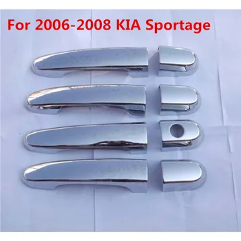 Pre roky 2006-2008 KIA Sportage ABS Chrome Dverí Rukoväť Kryt Auto-styling
