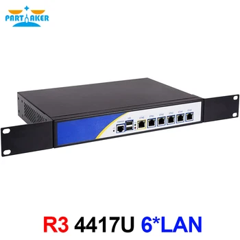 Súčasné obrady R3 Firewall Zariadenie Intel Pentium 4417U pre pfSense s 6*Intel I-211 Gigabit Lan Firewall Hardvéru 8G RAM SSD 256G