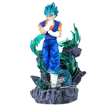 38cm Anime Dragon Ball Super Obrázok Vegeto Modrá Gk Figúrka Super Saiyan Údaje Socha Dekorácie Zberateľskú PVC Model Hračky